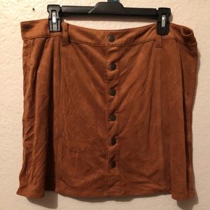 Button down mini skirt